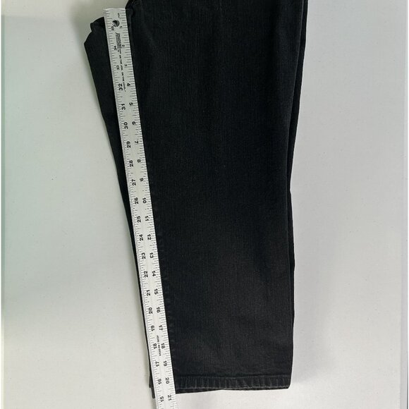 Additions by Chicos Jeans Womens Size L 2 Black Cropped Denim Stretch Casual - Picture 12 of 13